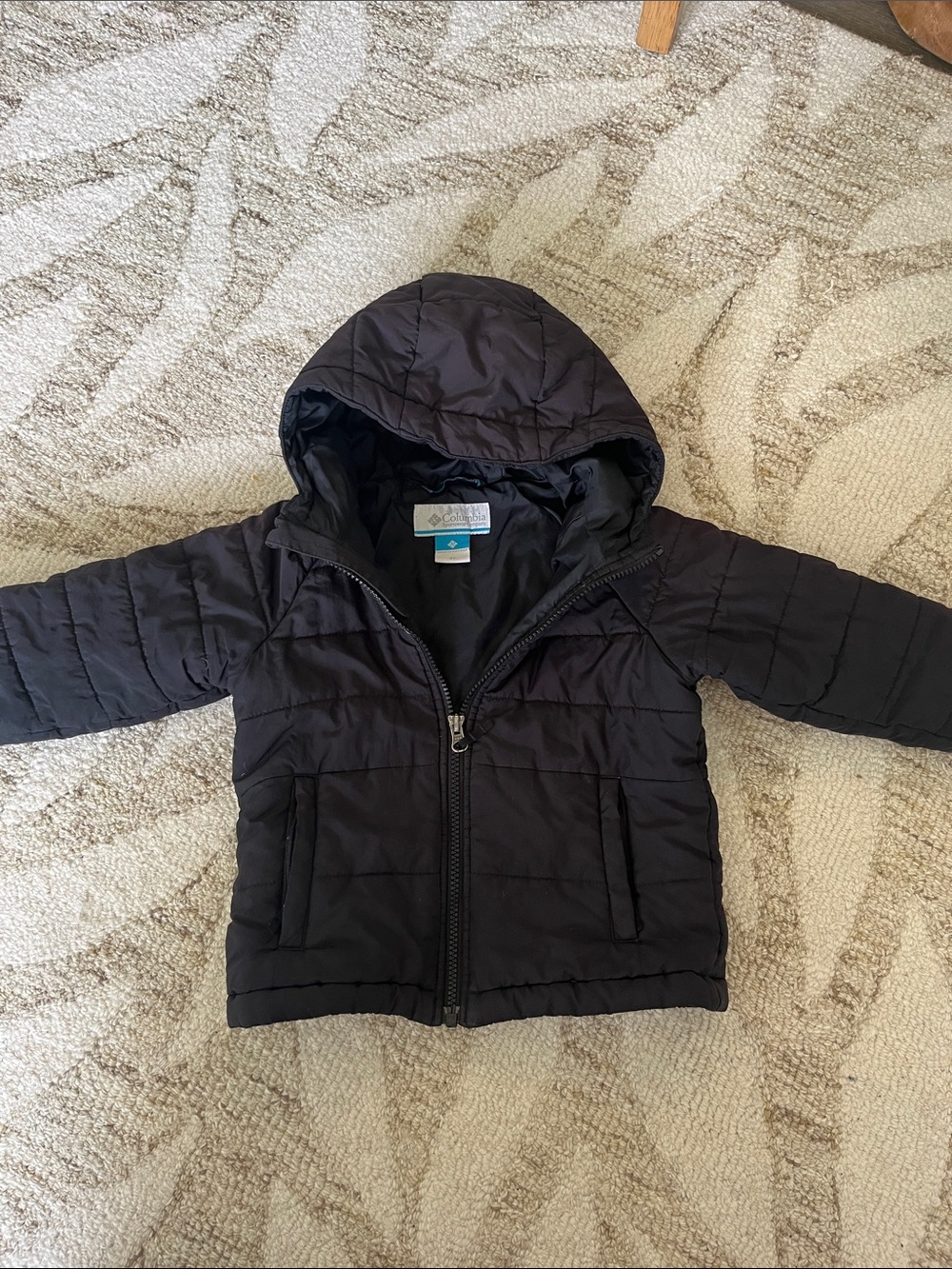Columbia Black Kids Hooded Puffer Coat